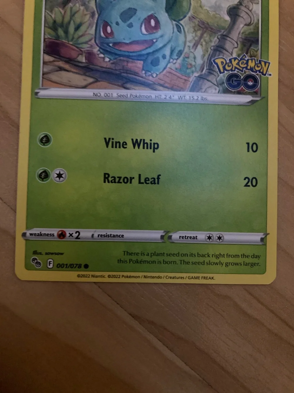 Pokemon official bulbasaur